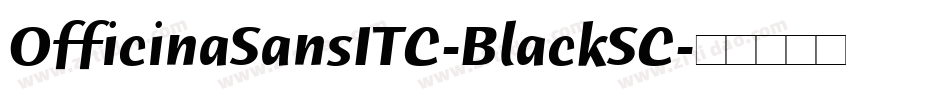 OfficinaSansITC-BlackSC字体转换