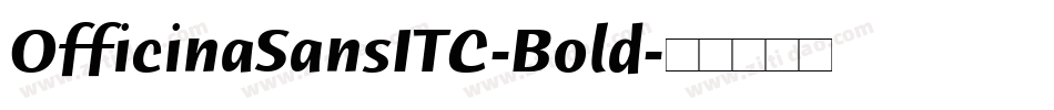 OfficinaSansITC-Bold字体转换