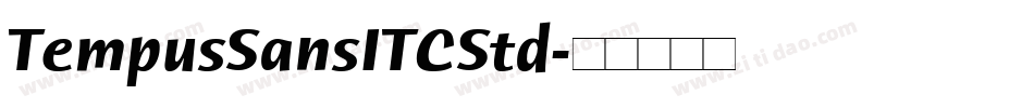 TempusSansITCStd字体转换