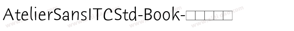 AtelierSansITCStd-Book字体转换