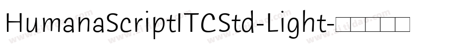 HumanaScriptITCStd-Light字体转换