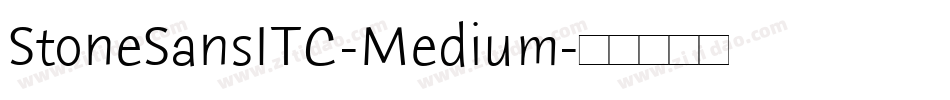 StoneSansITC-Medium字体转换