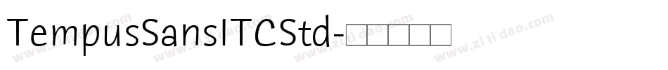 TempusSansITCStd字体转换