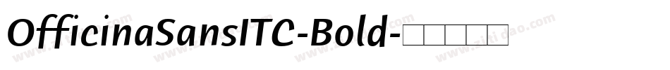 OfficinaSansITC-Bold字体转换