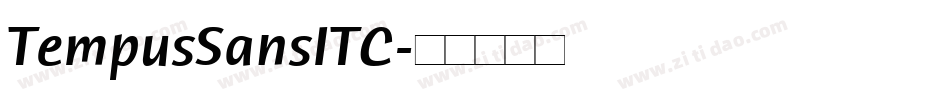 TempusSansITC字体转换