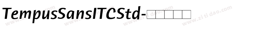 TempusSansITCStd字体转换