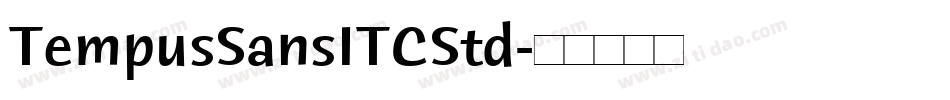 TempusSansITCStd字体转换
