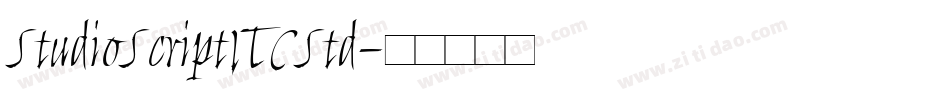 StudioScriptITCStd字体转换