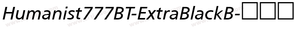 Humanist777BT-ExtraBlackB字体转换