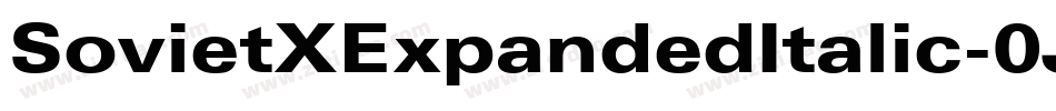 SovietXExpandedItalic-0JXR字体转换