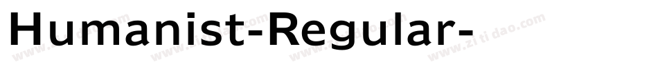 Humanist-Regular字体转换