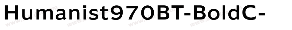 Humanist970BT-BoldC字体转换