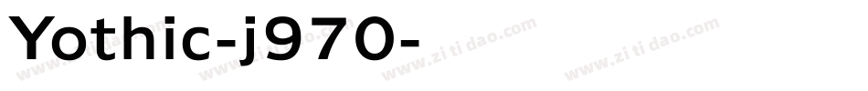 Yothic-j970字体转换