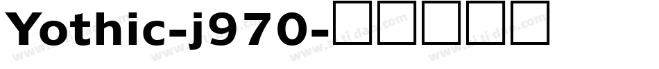 Yothic-j970字体转换