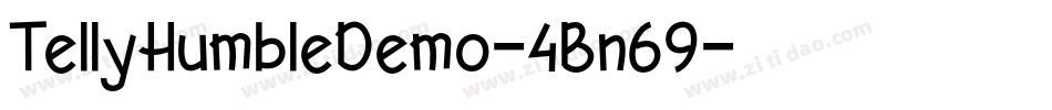TellyHumbleDemo-4Bn69字体转换