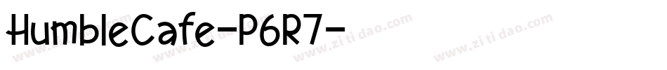 HumbleCafe-P6R7字体转换
