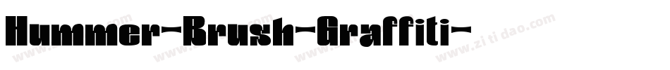 Hummer-Brush-Graffiti字体转换