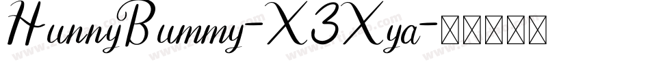 HunnyBummy-X3Xya字体转换
