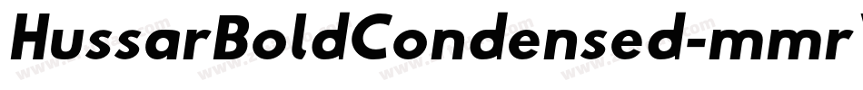 HussarBoldCondensed-mmrV字体转换