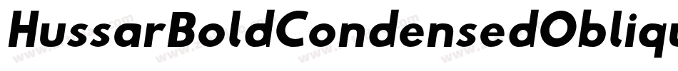 HussarBoldCondensedObliqueThree-d8el字体转换