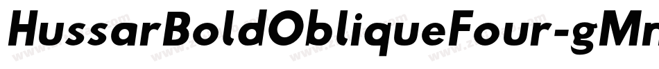 HussarBoldObliqueFour-gMn3字体转换