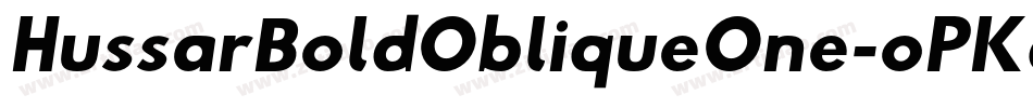 HussarBoldObliqueOne-oPKq字体转换