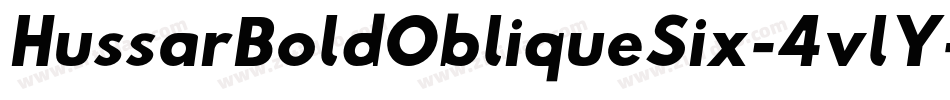 HussarBoldObliqueSix-4vlY字体转换