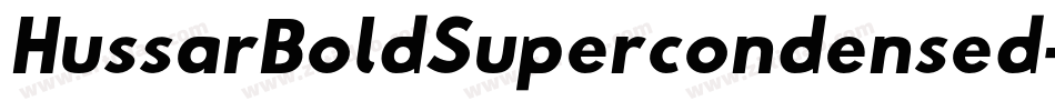 HussarBoldSupercondensed-AW7D字体转换