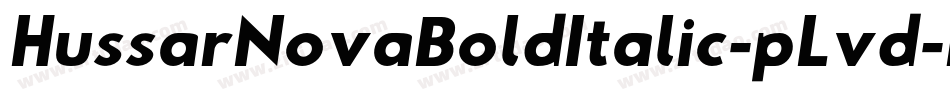 HussarNovaBoldItalic-pLvd字体转换