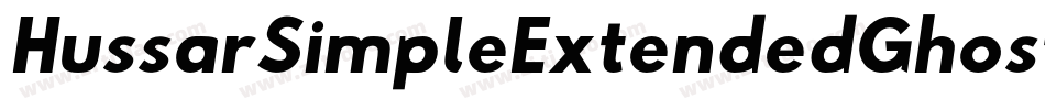 HussarSimpleExtendedGhostObliqueThree-8dWM字体转换