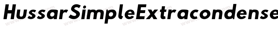 HussarSimpleExtracondensedGhostObliqueThree-M9zp字体转换
