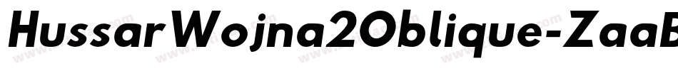 HussarWojna2Oblique-ZaaB字体转换