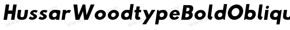 HussarWoodtypeBoldOblique-4qe4字体转换