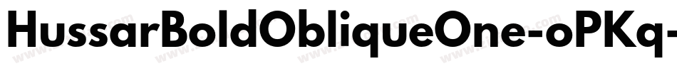 HussarBoldObliqueOne-oPKq字体转换