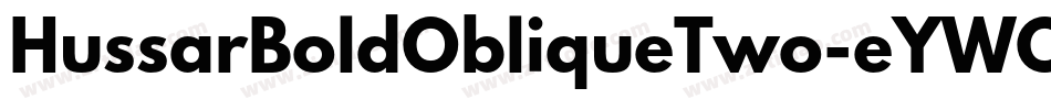 HussarBoldObliqueTwo-eYWO字体转换