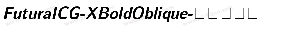 FuturaICG-XBoldOblique字体转换