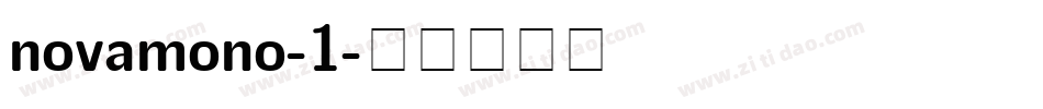 novamono-1字体转换
