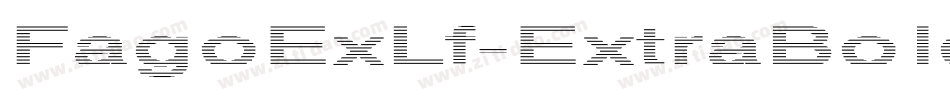 FagoExLf-ExtraBold字体转换