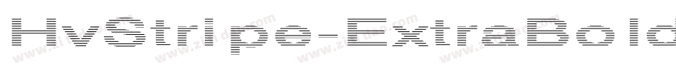 HvStripe-ExtraBold字体转换