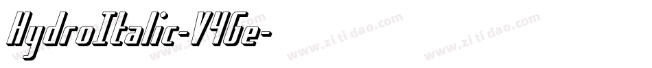 HydroItalic-V4Ge字体转换