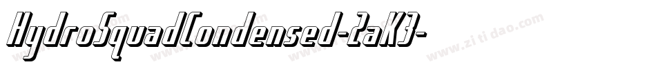 HydroSquadCondensed-2aK3字体转换