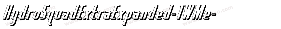 HydroSquadExtraExpanded-1WMe字体转换