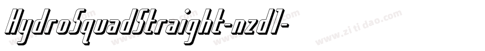 HydroSquadStraight-nzd1字体转换