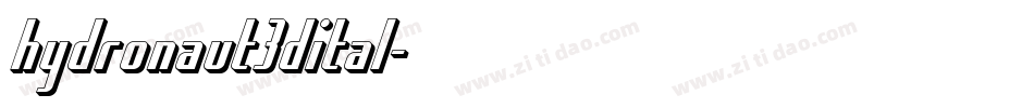 hydronaut3dital字体转换