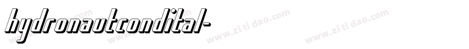 hydronautcondital字体转换