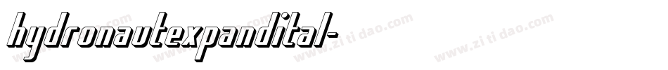 hydronautexpandital字体转换