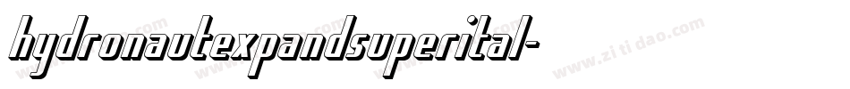 hydronautexpandsuperital字体转换