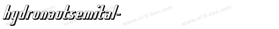 hydronautsemital字体转换