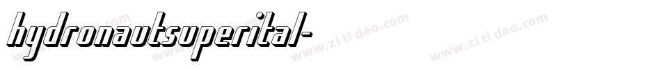 hydronautsuperital字体转换