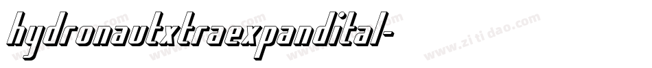 hydronautxtraexpandital字体转换